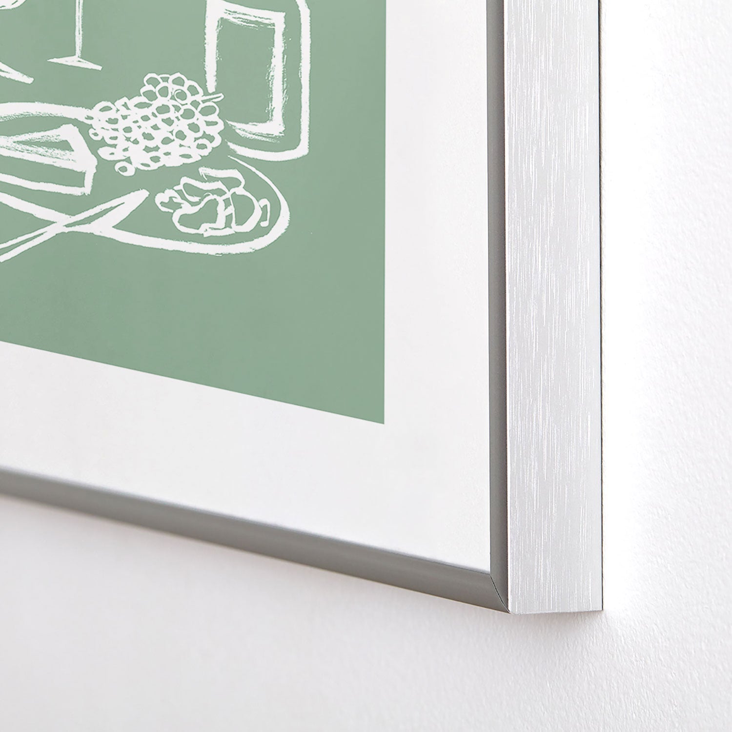 Intemporalis Wine and Cheese Aperitivo Metal Framed Art Print