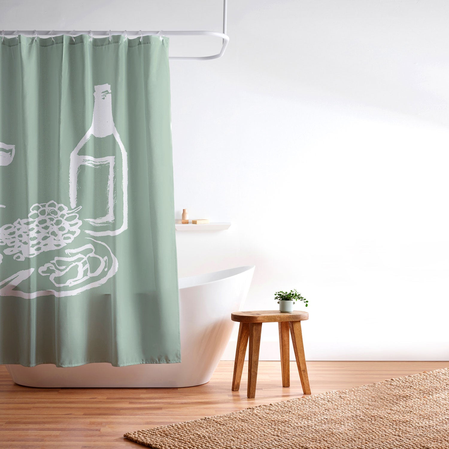 Intemporalis Wine and Cheese Aperitivo Shower Curtain