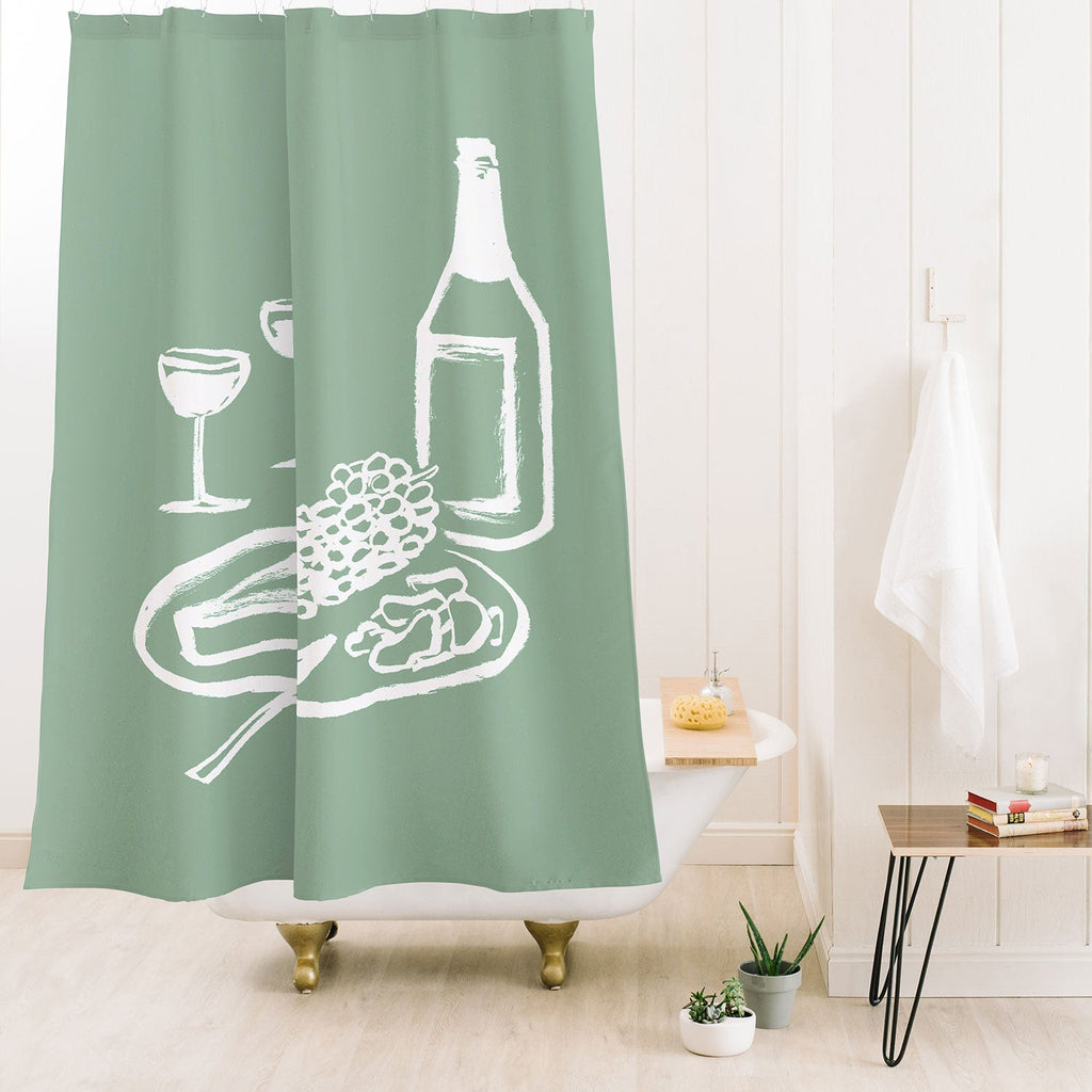 Intemporalis Wine and Cheese Aperitivo Shower Curtain