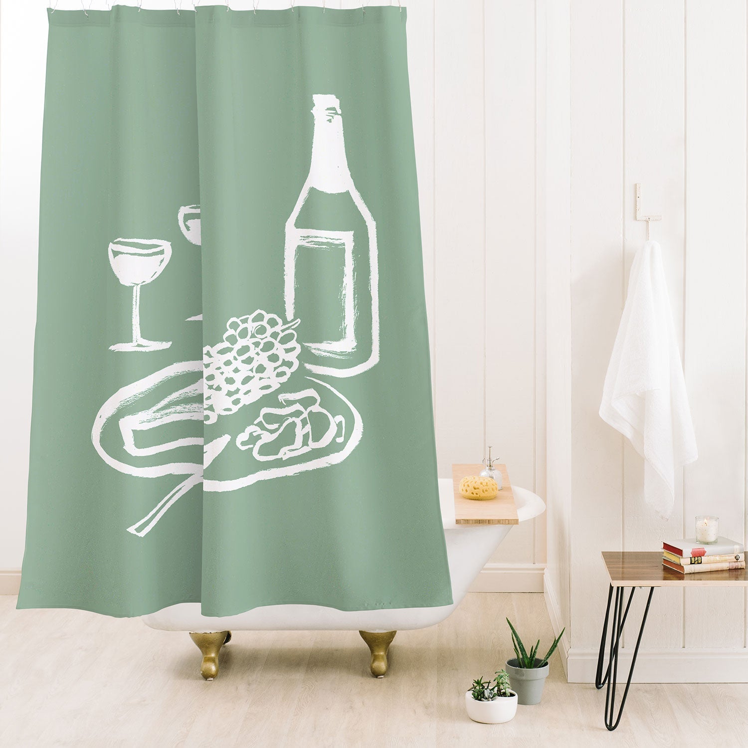 Intemporalis Wine and Cheese Aperitivo Shower Curtain