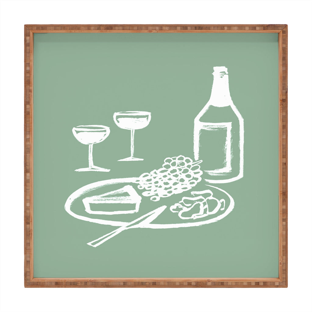 Intemporalis Wine and Cheese Aperitivo Square Tray