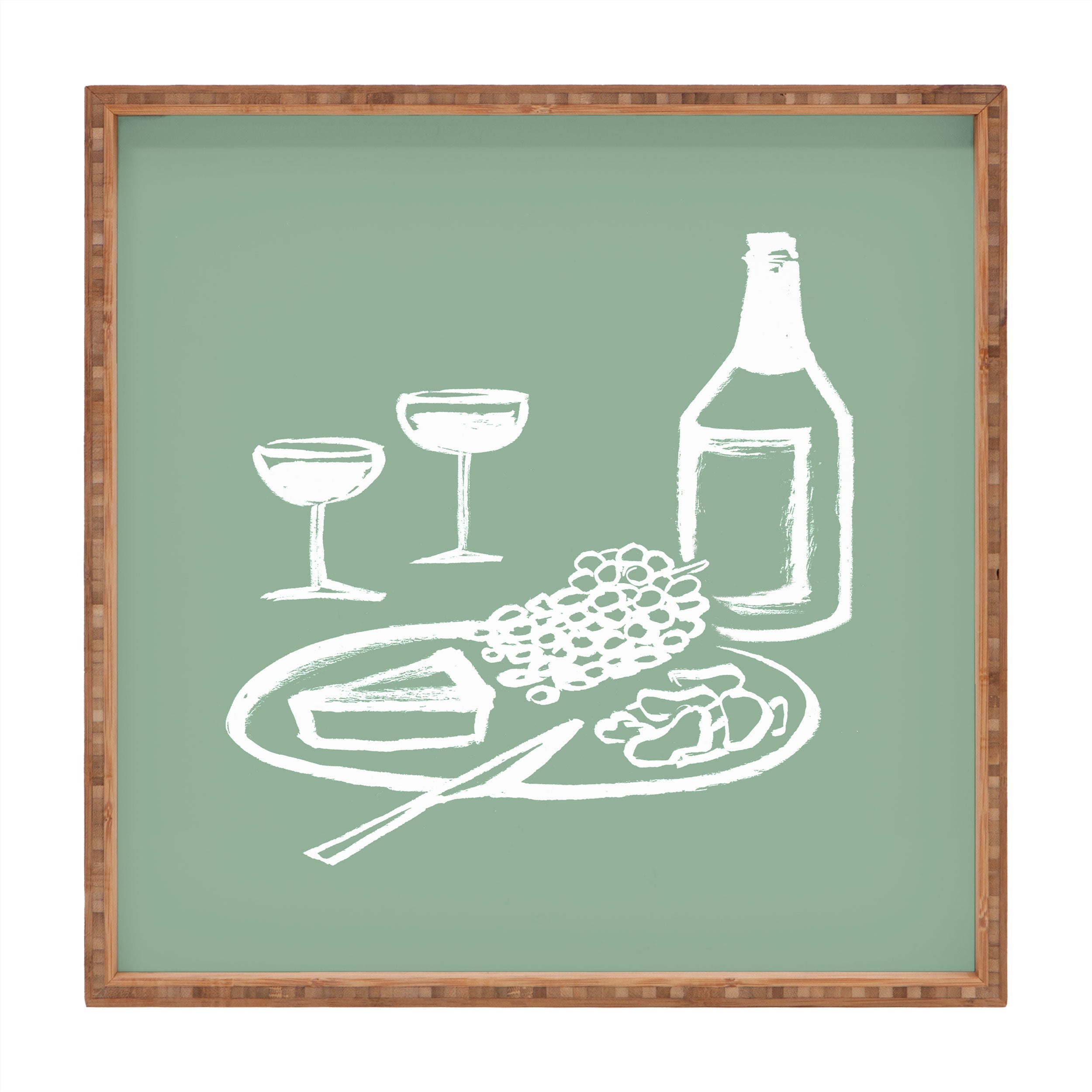 Intemporalis Wine and Cheese Aperitivo Square Tray