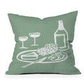 Intemporalis Wine and Cheese Aperitivo Outdoor Throw Pillow