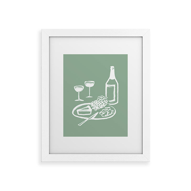 Intemporalis Wine and Cheese Aperitivo Framed Art Print