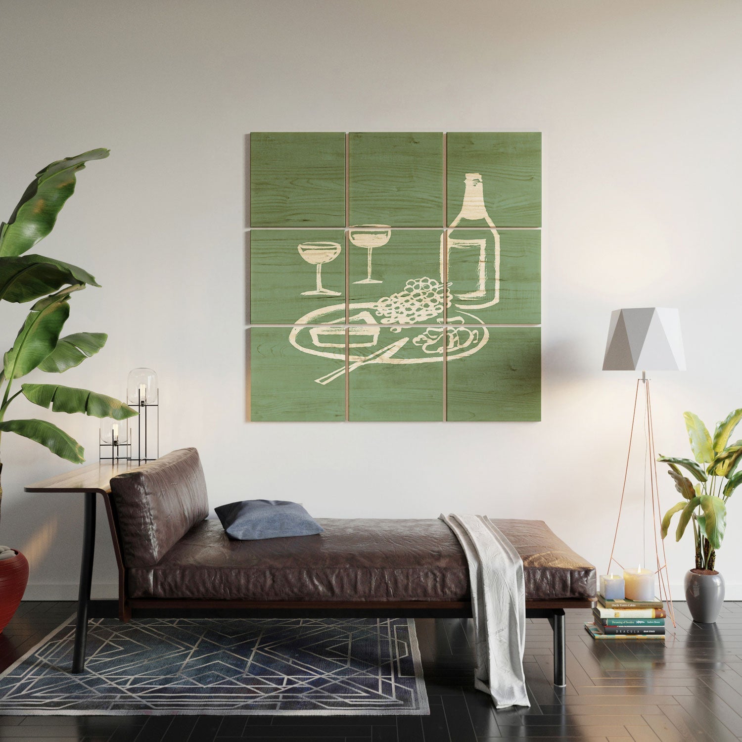 Intemporalis Wine and Cheese Aperitivo Wood Wall Mural