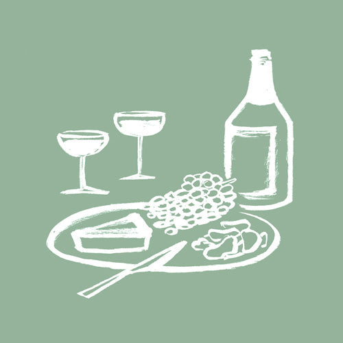 Intemporalis Wine and Cheese Aperitivo Shower Curtain