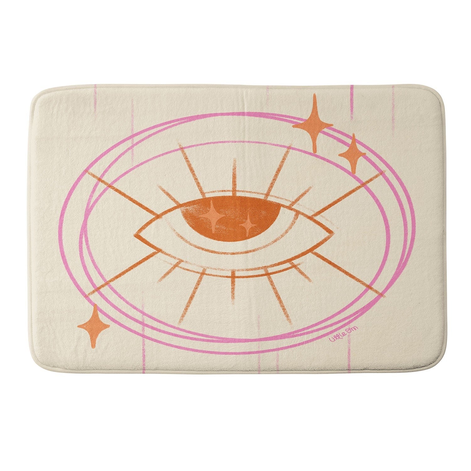 Little Om Celestial Eye cream Memory Foam Bath Mat