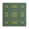 Marta Barragan Camarasa Nostalgic Grid Design Wood Wall Mural