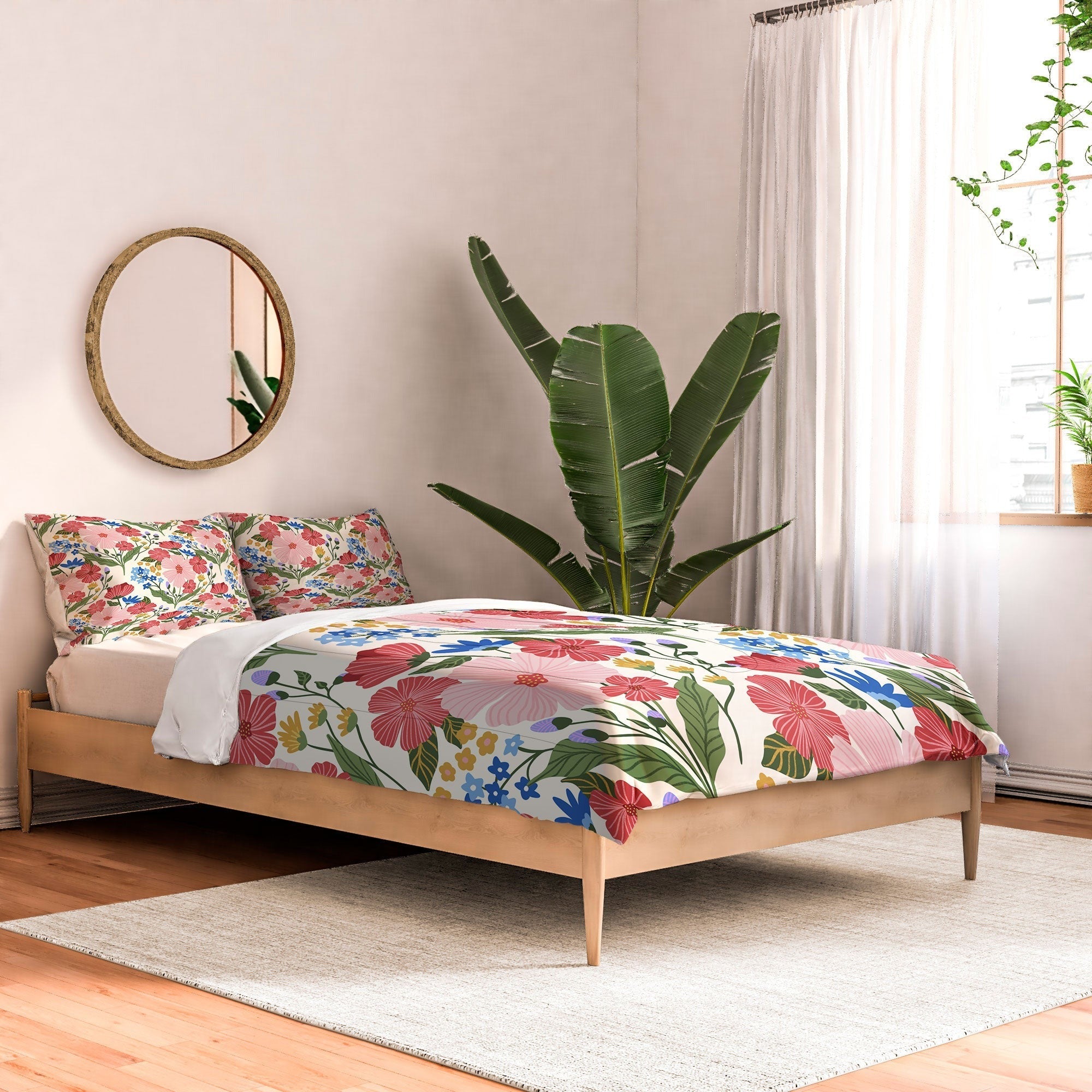 Design by Spark Wild Bloom Flowers Comforter