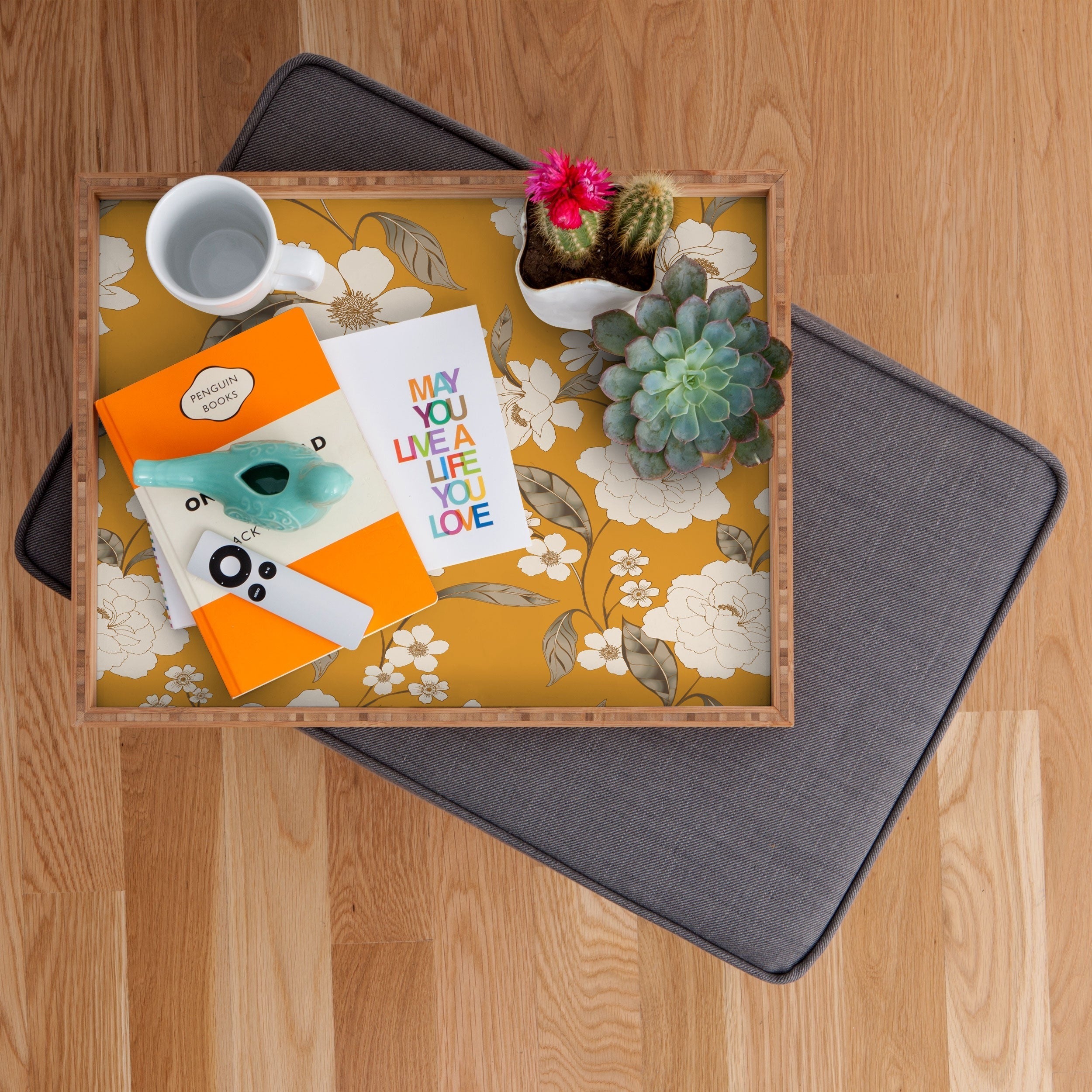 Gabriela Fuente Roberta Sunflower Rectangular Tray