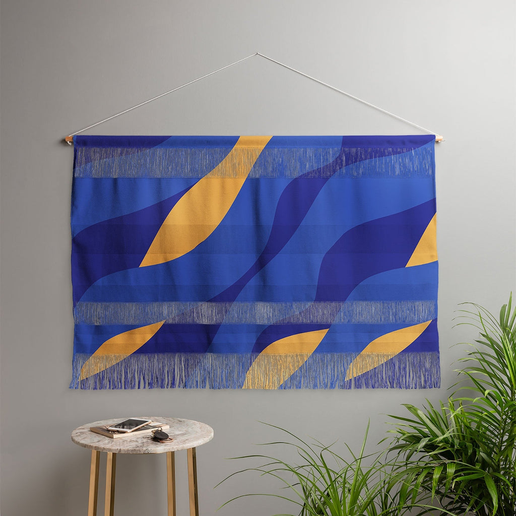 Camilla Foss Pebbles in Stream Wall Hanging Landscape