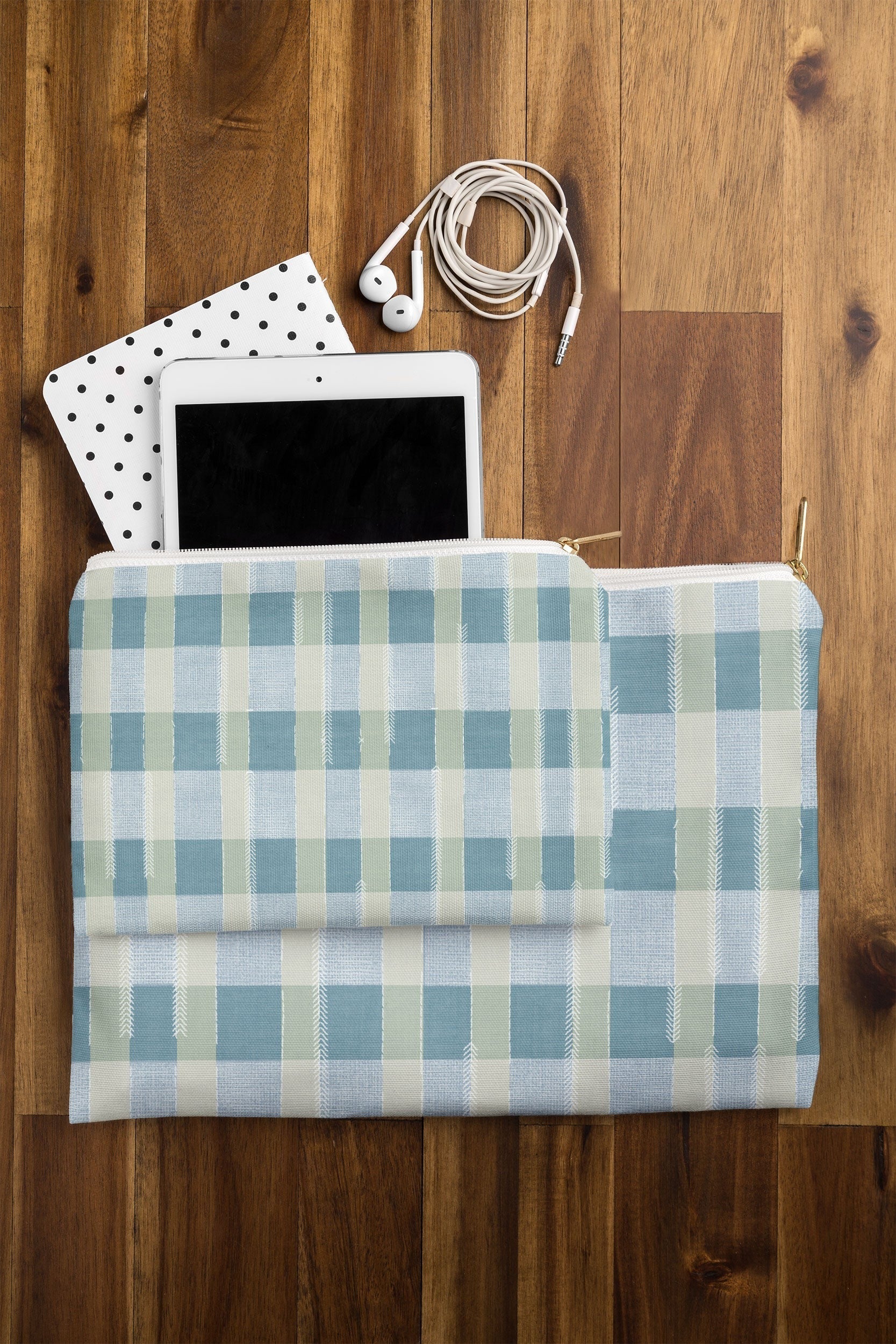 Marta Barragan Camarasa Country Style Checks Pouch