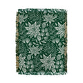 Pimlada Phuapradit Christmas Poinsettia Throw Blanket