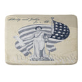 DENY Designs Liberty and Justice Woman Memory Foam Bath Mat