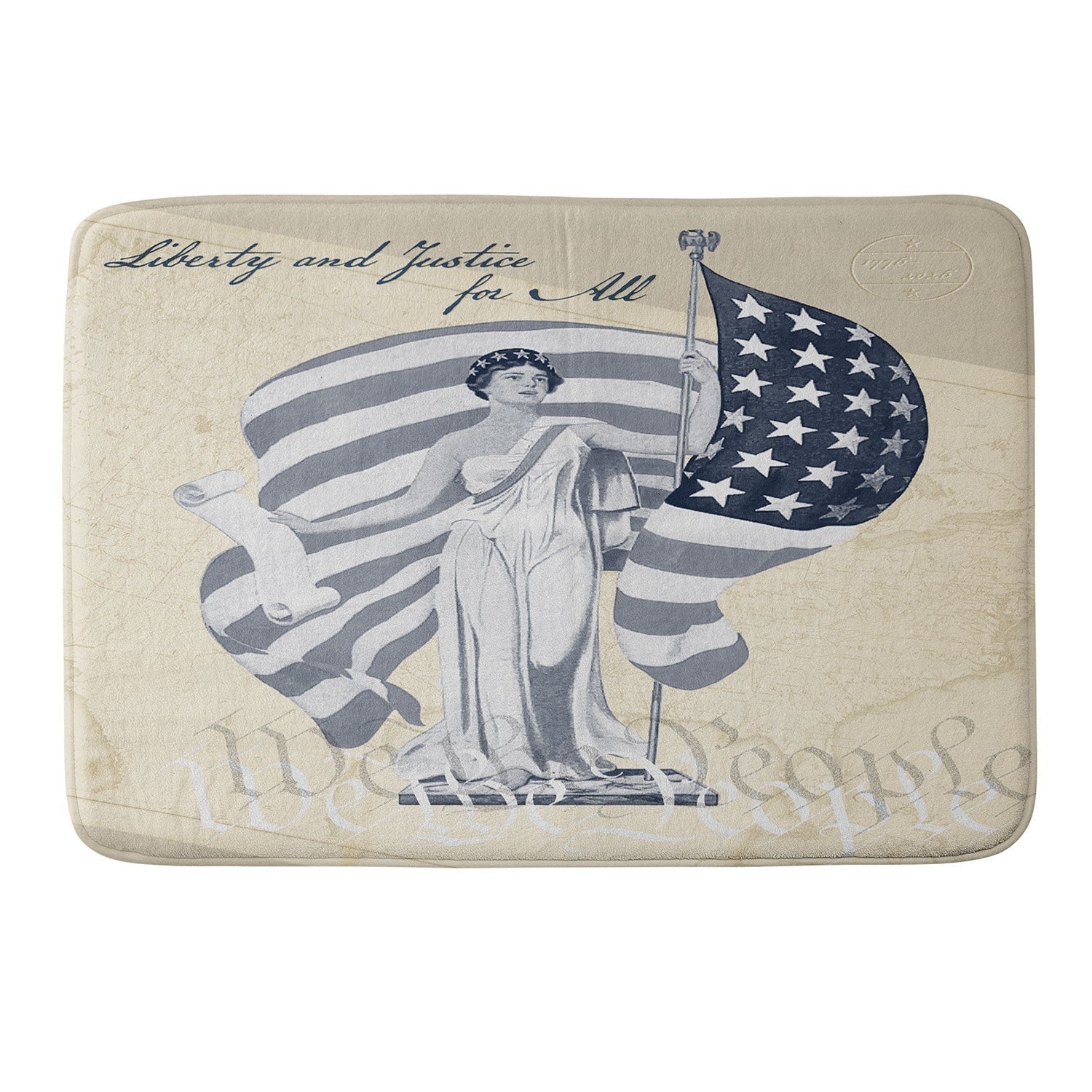 DENY Designs Liberty and Justice Woman Memory Foam Bath Mat