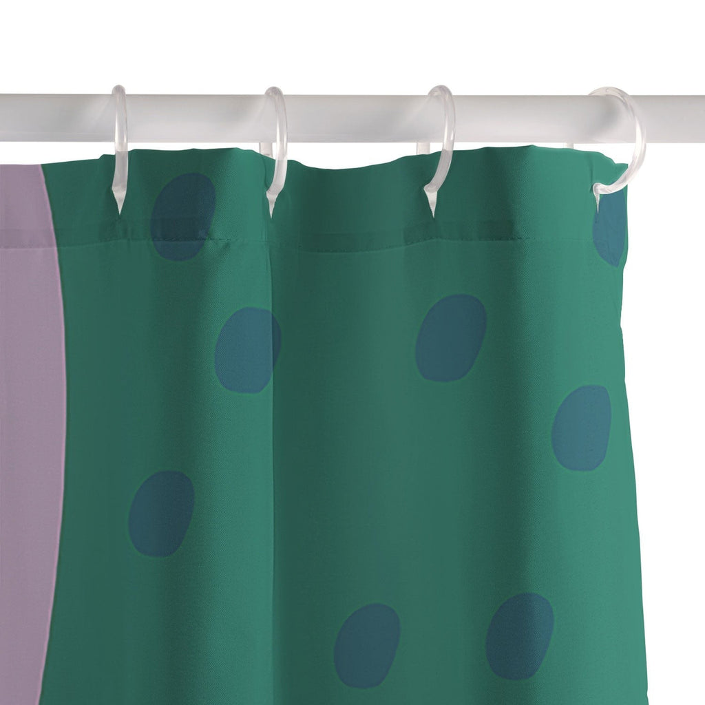Camilla Foss Pebbles and Rabbit Shower Curtain