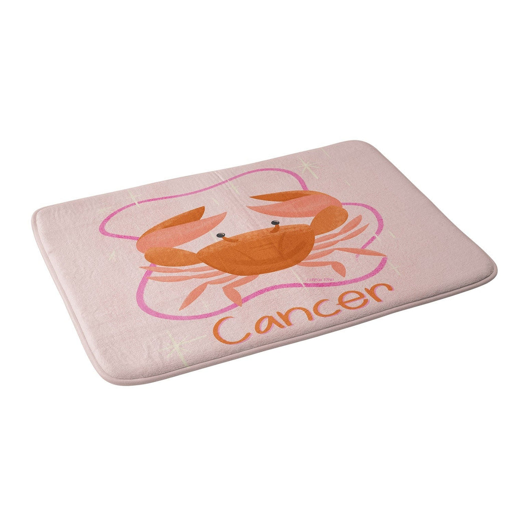 Little Om Zodiac Signs Cancer Memory Foam Bath Mat