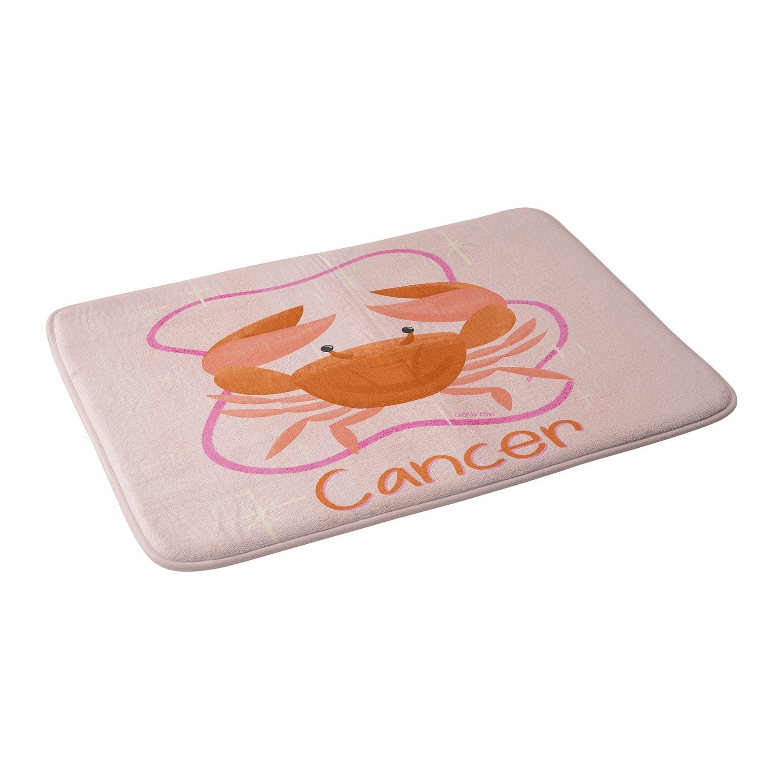 Little Om Zodiac Signs Cancer Memory Foam Bath Mat