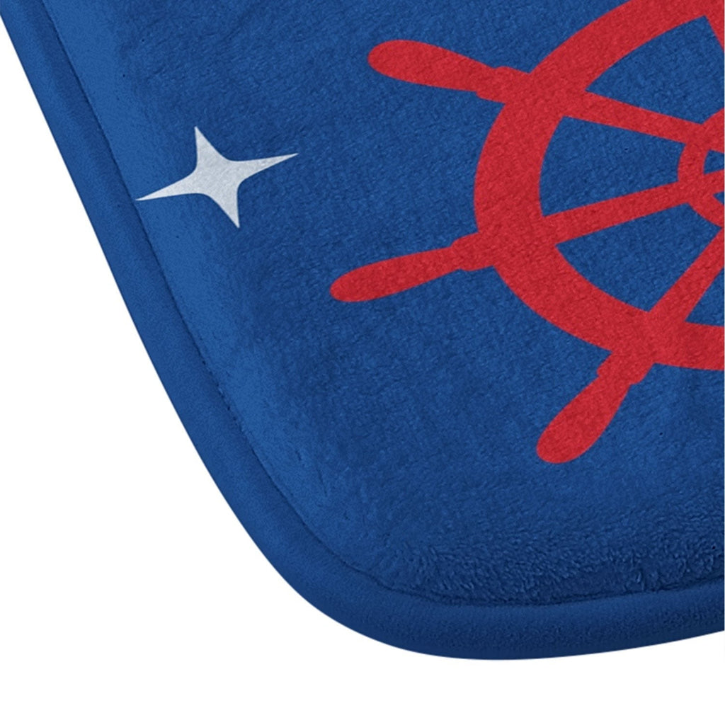 Design by Spark Holiday Helms and Snowflakes Memory Foam Bath Mat