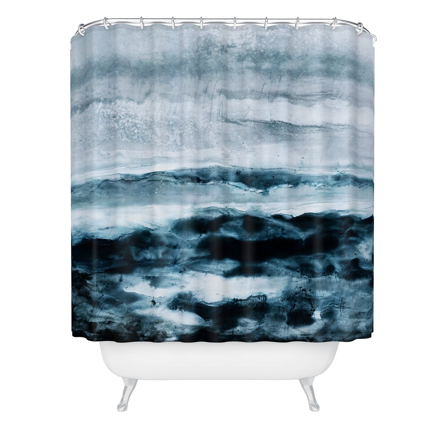 Iris Lehnhardt abstract waterscape Shower Curtain