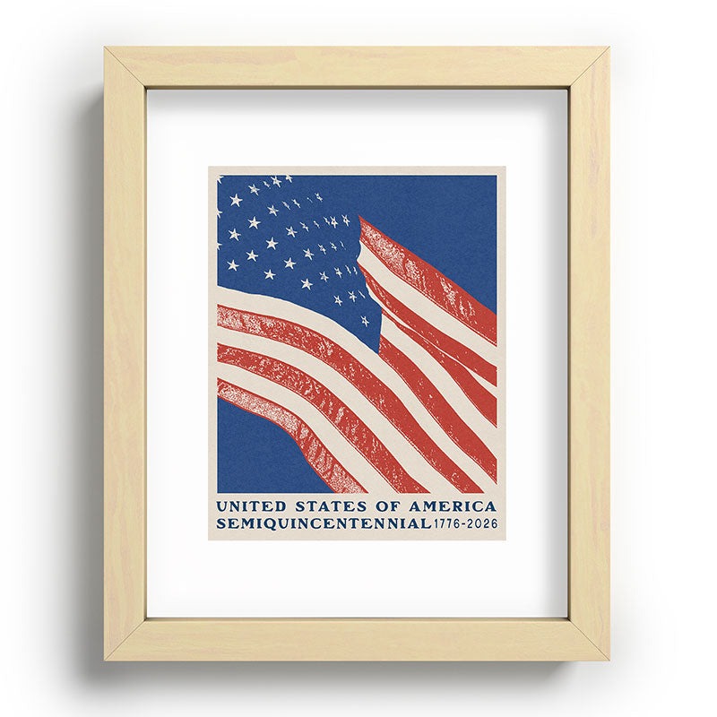 DENY Designs Stars n Stripes Semiquincentennial Recessed Framing Rectangle