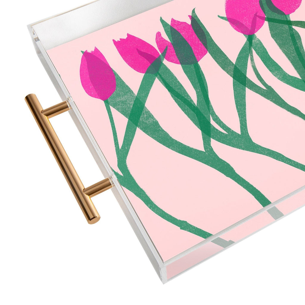 Garima Dhawan tulips 14 Acrylic Tray