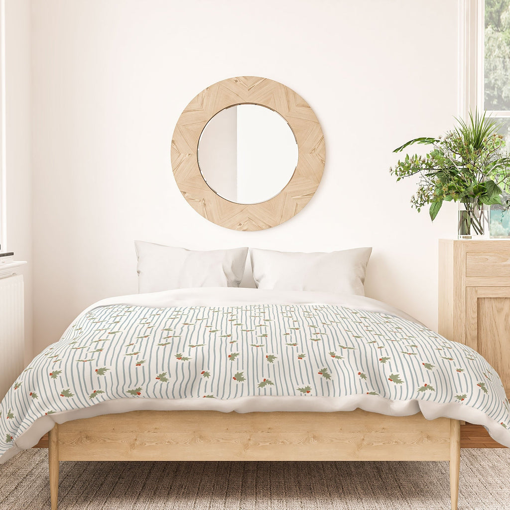CoastL Studio Hand Drawn Holly Stripe Duvet Cover