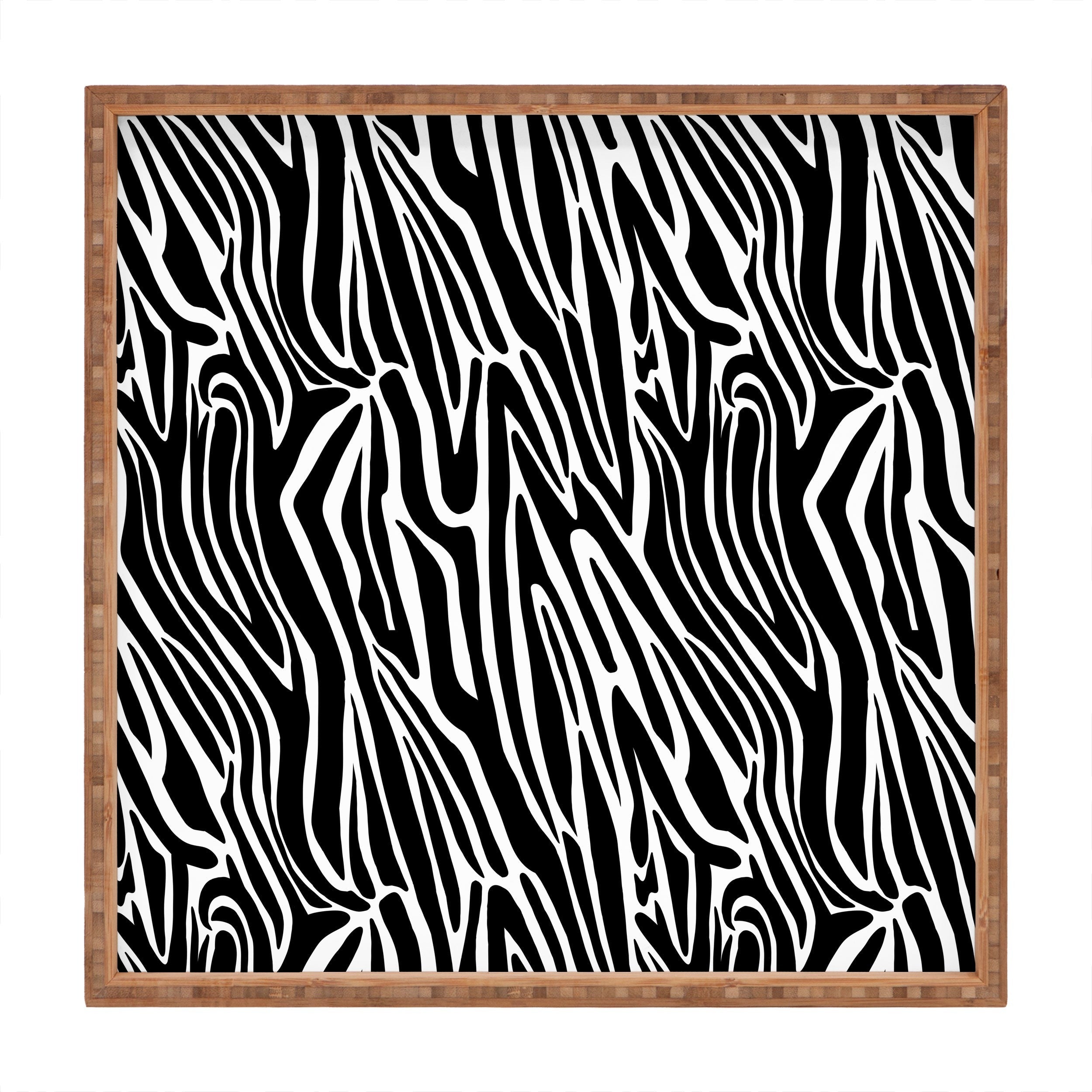 Jennifer Labre Wild Zebra Square Tray