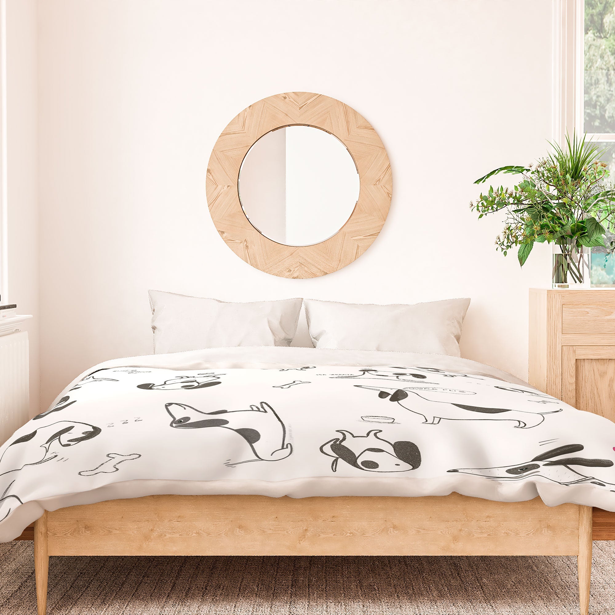 Isa Zapata Doxie Duvet Cover