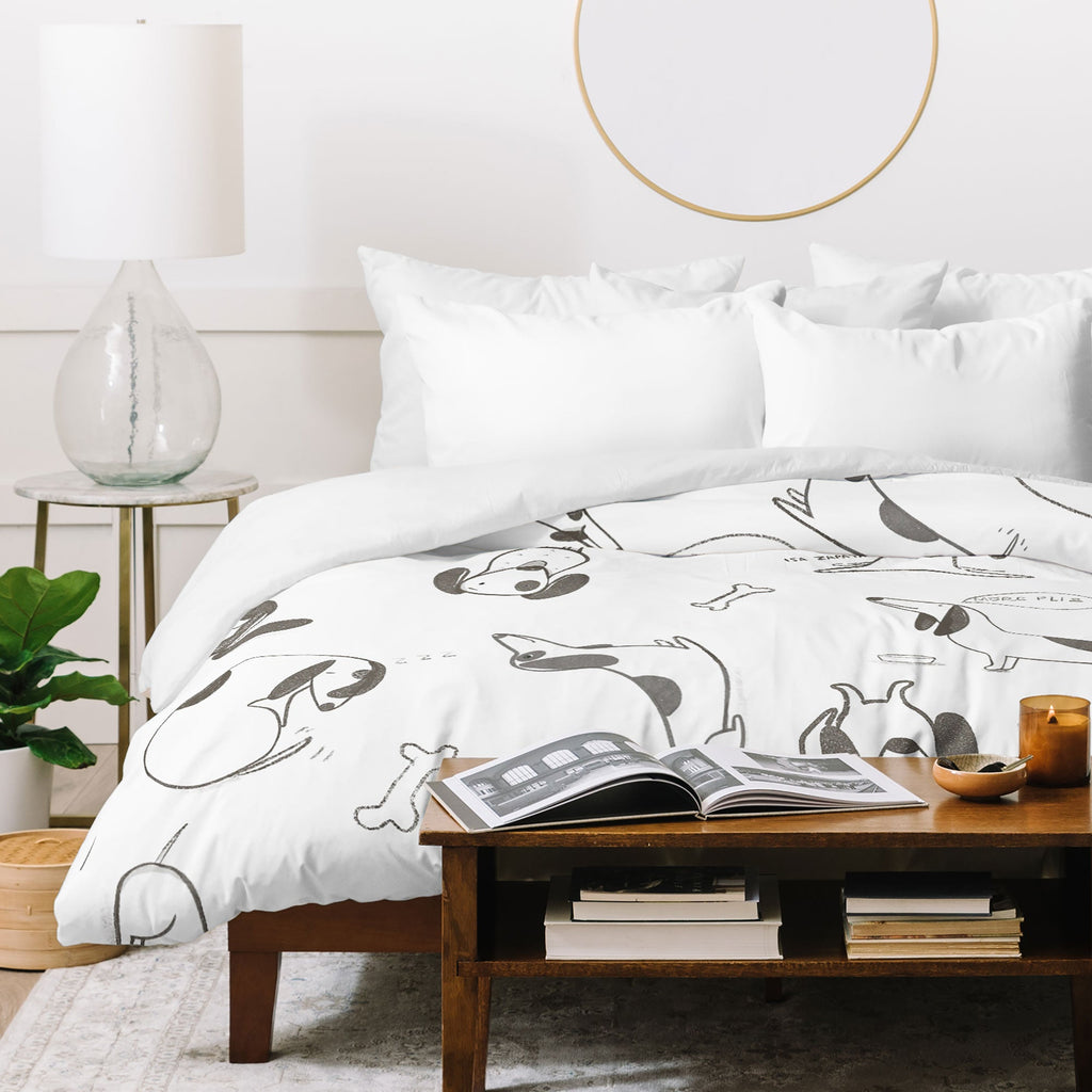 Isa Zapata Doxie Duvet Cover