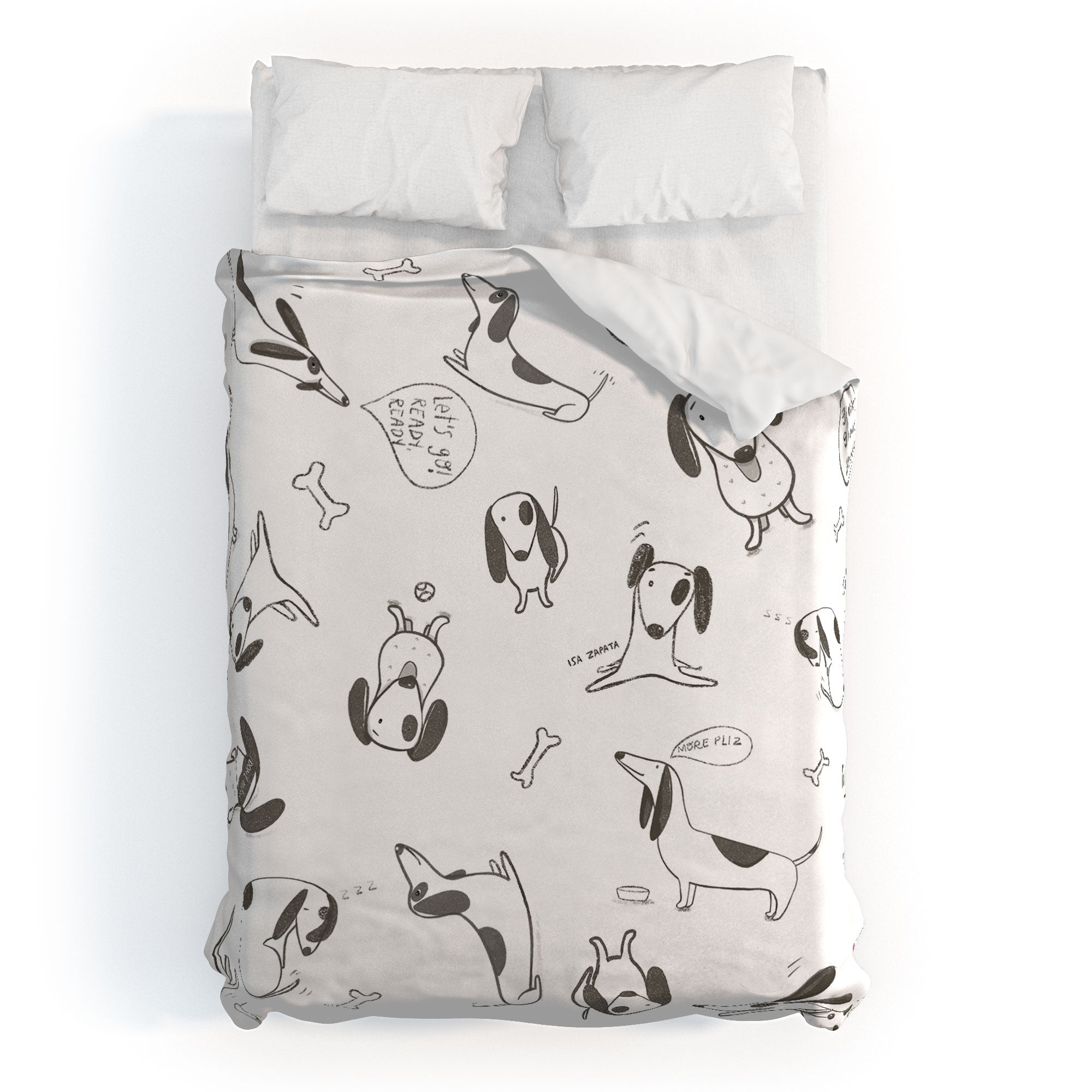 Isa Zapata Doxie Duvet Cover