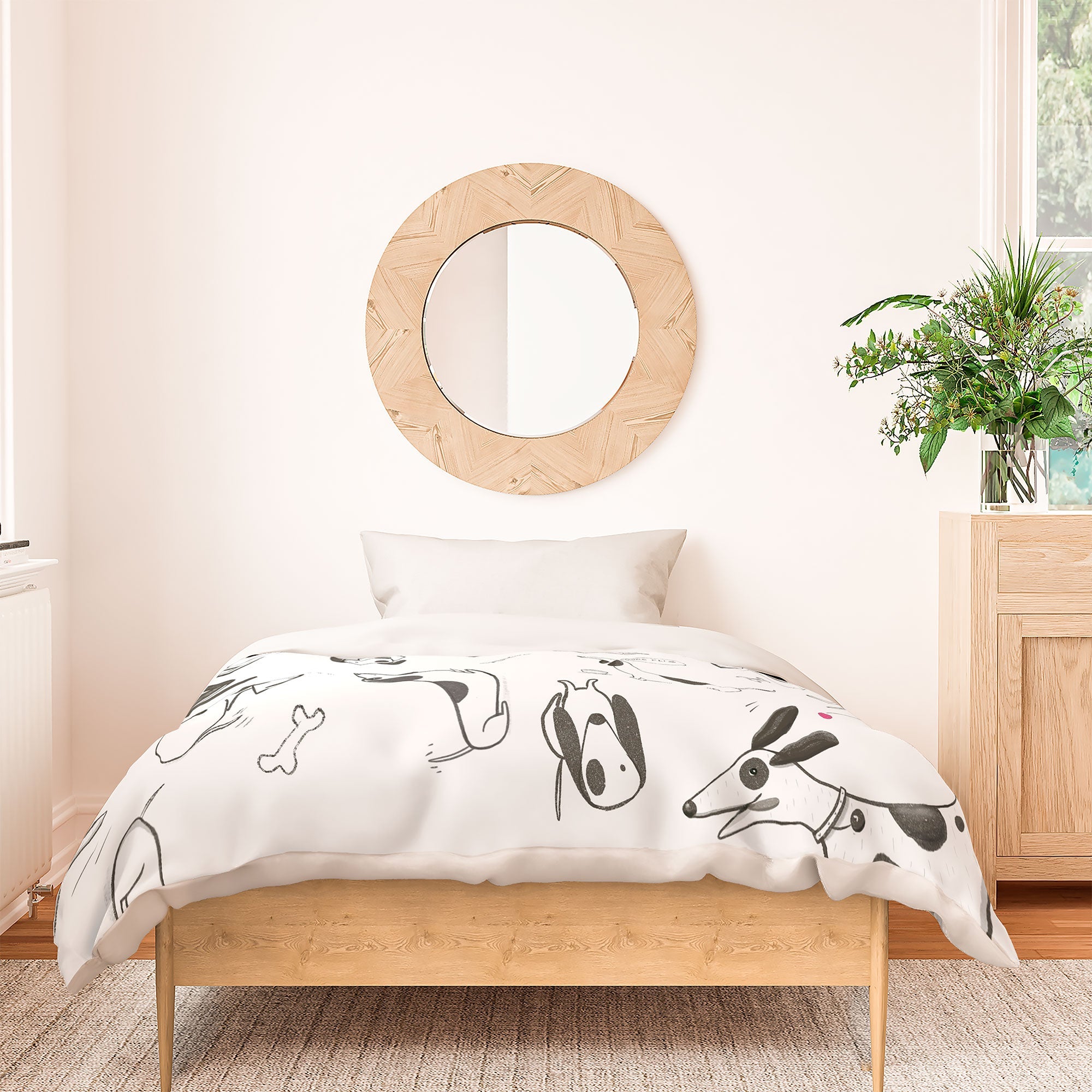 Isa Zapata Doxie Duvet Cover