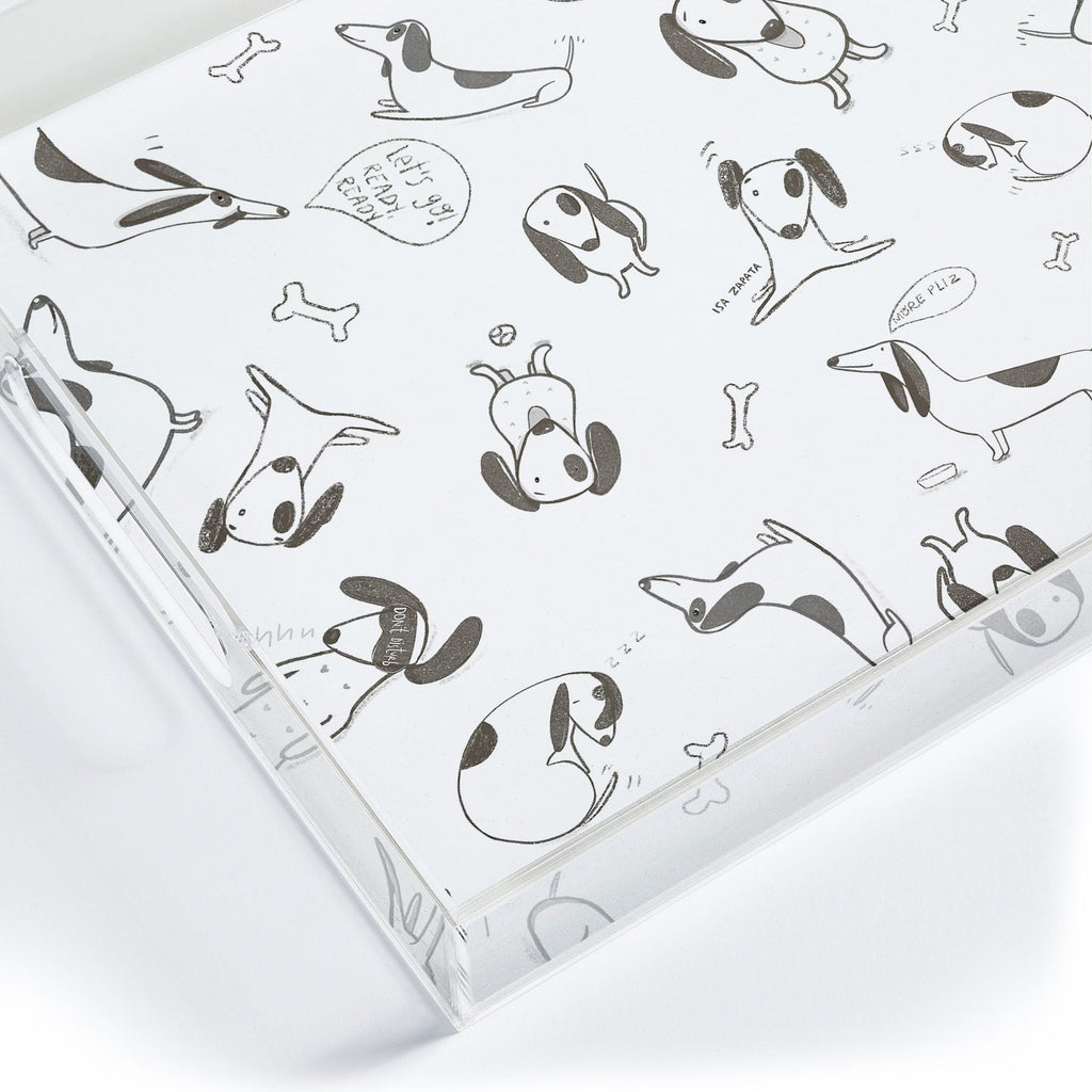 Isa Zapata Doxie Acrylic Tray