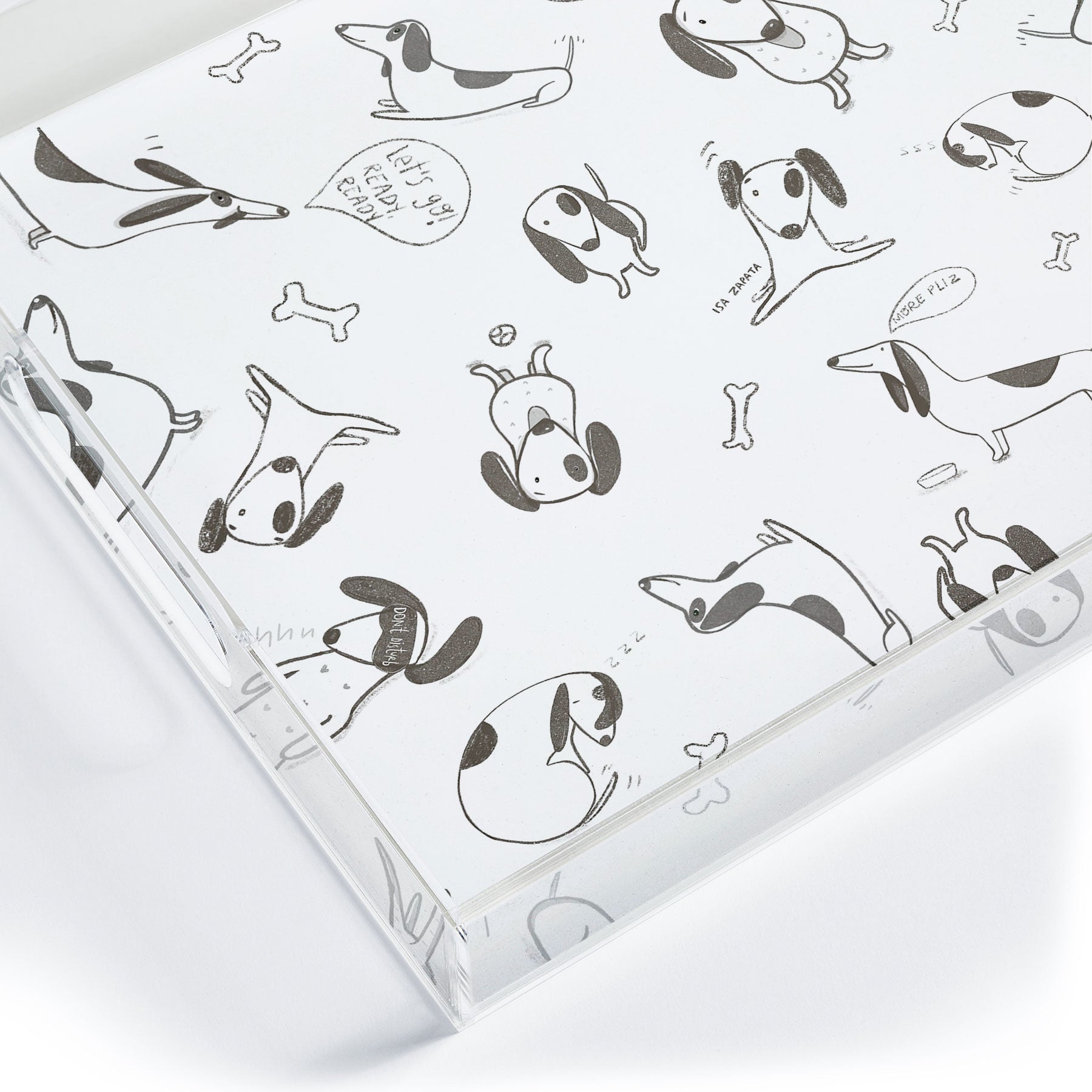 Isa Zapata Doxie Acrylic Tray