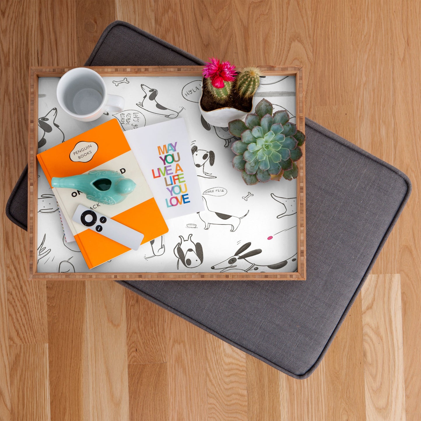 Isa Zapata Doxie Rectangular Tray