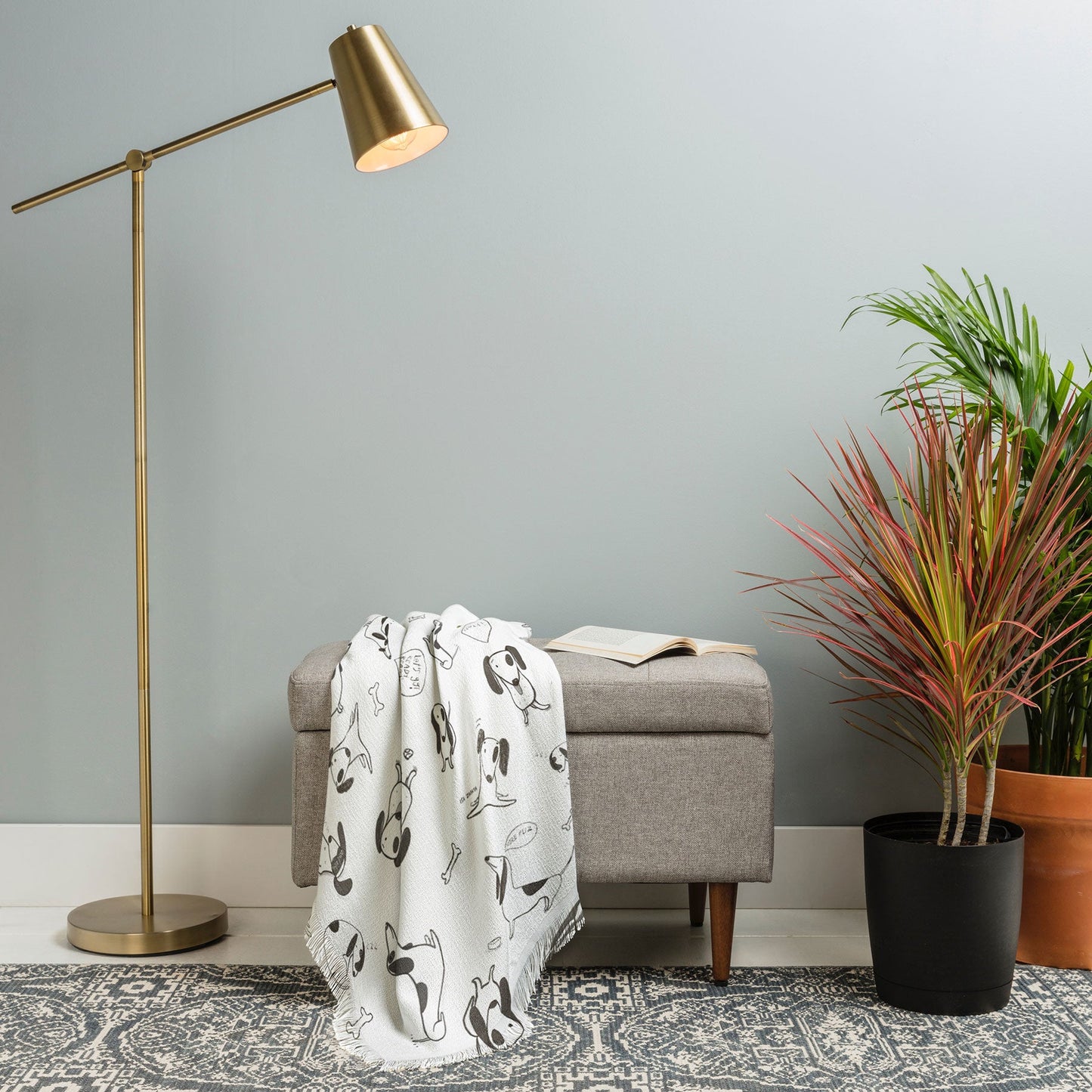 Isa Zapata Doxie Throw Blanket