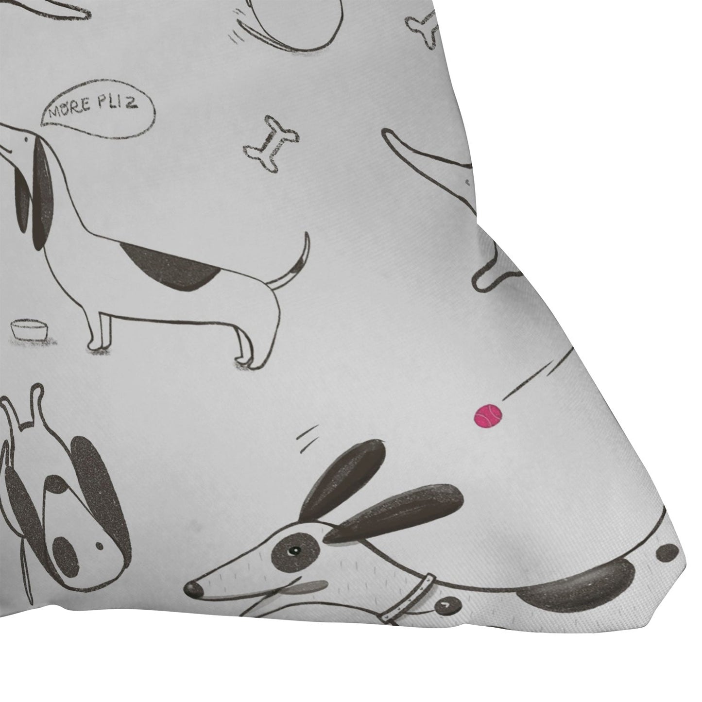 Isa Zapata Doxie Throw Pillow