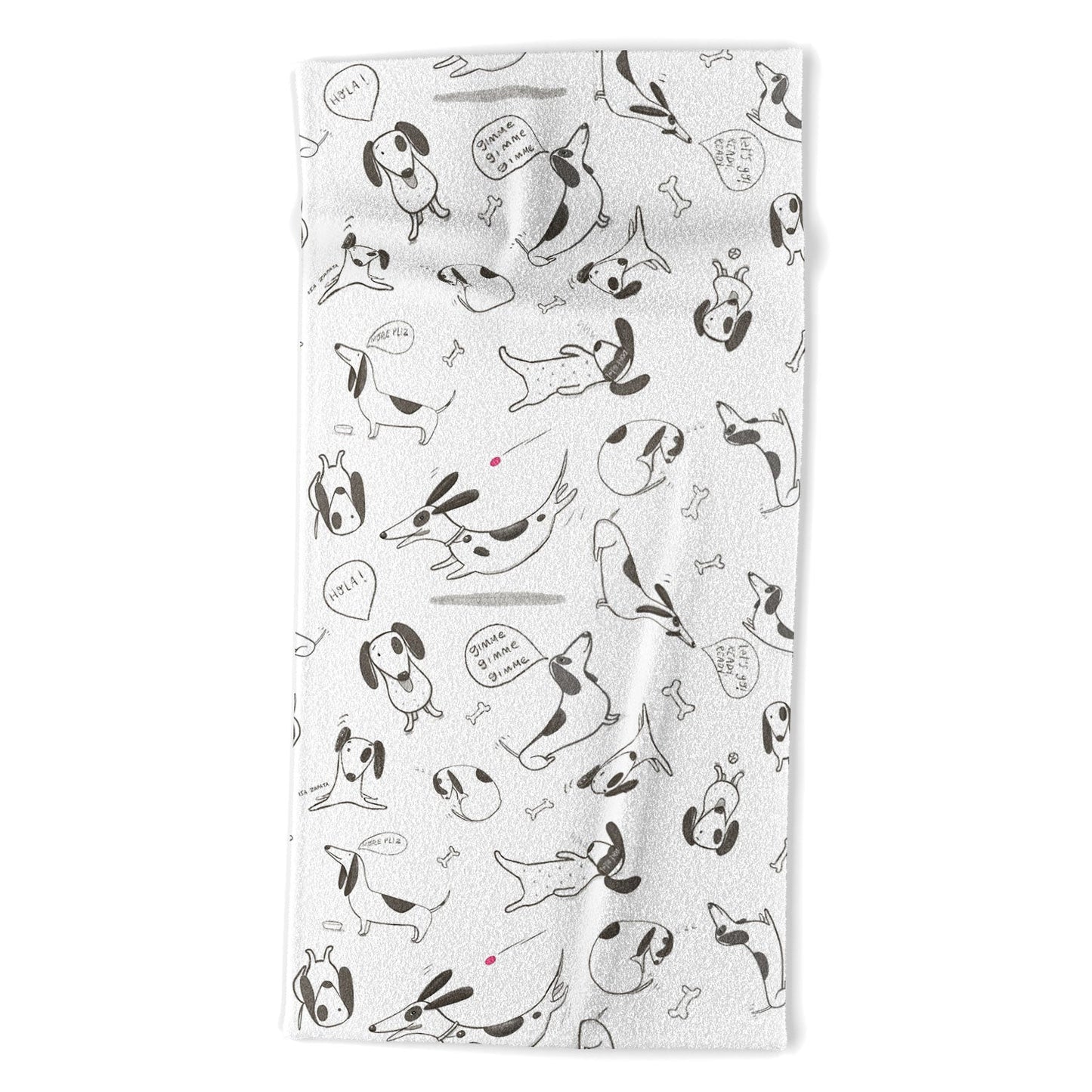 Isa Zapata Doxie Beach Towel