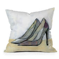 Sophia Buddenhagen Grey Stiletto Throw Pillow