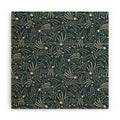 Little Om Pattern Shooting Stars blue Wood Wall Mural