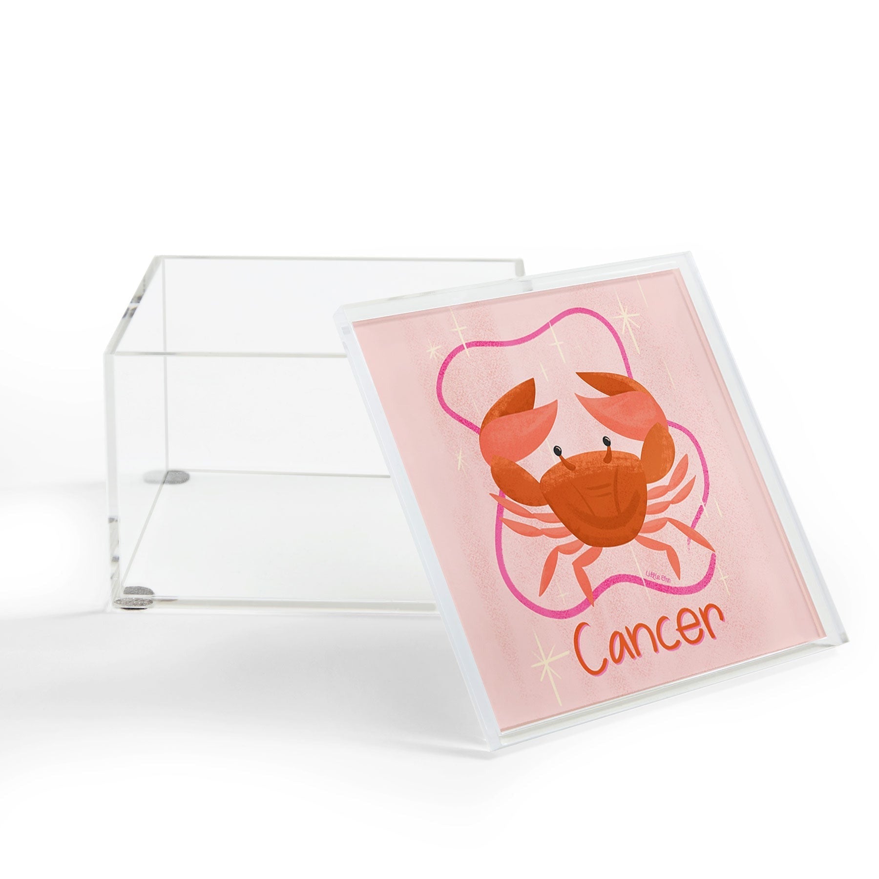Little Om Zodiac Signs Cancer Acrylic Box