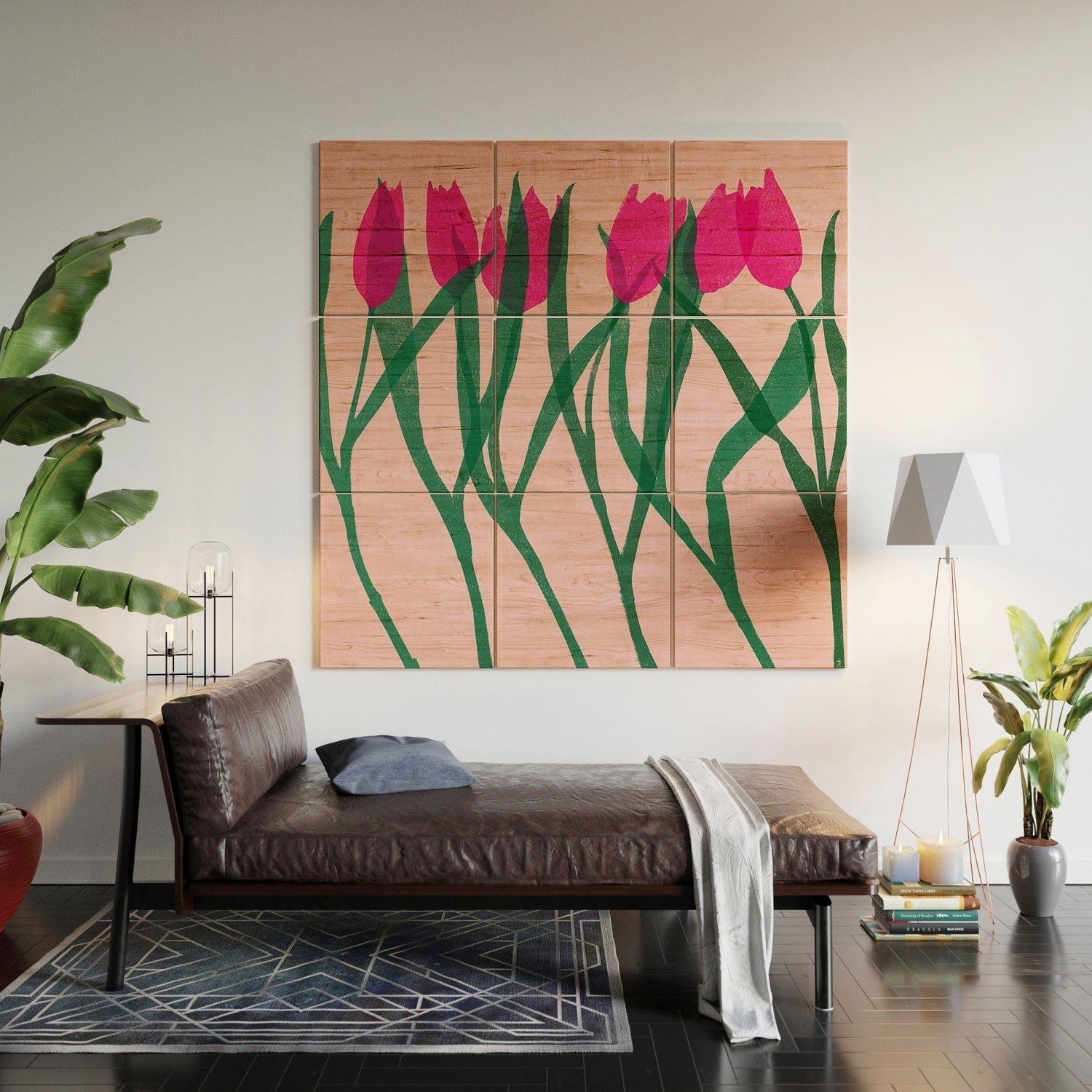 Garima Dhawan tulips 14 Wood Wall Mural