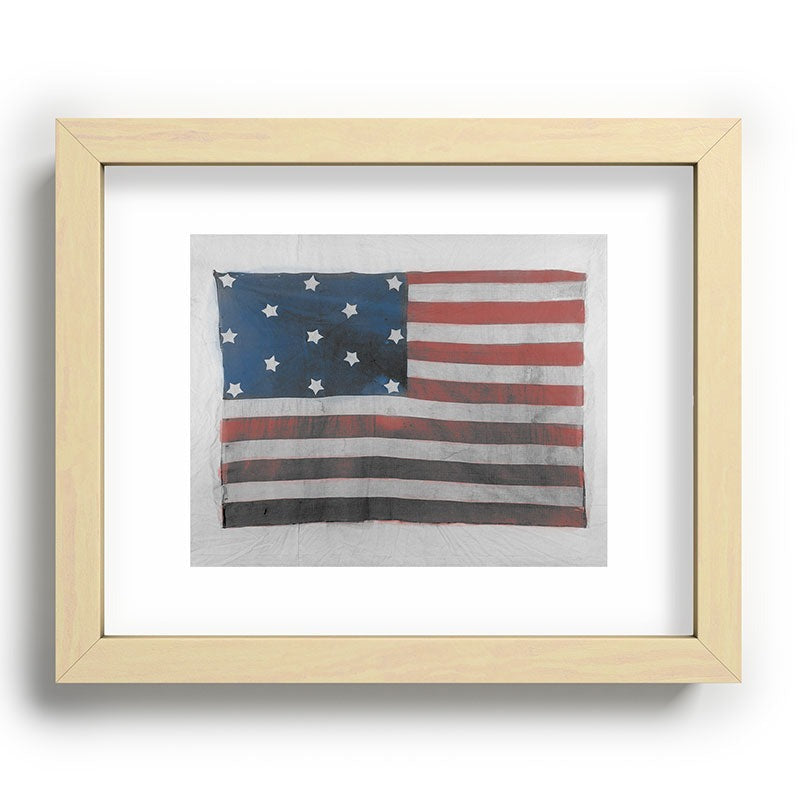 DENY Designs Flag Attributed to Elizabeth Schuyler Hamilton Recessed Framing Rectangle
