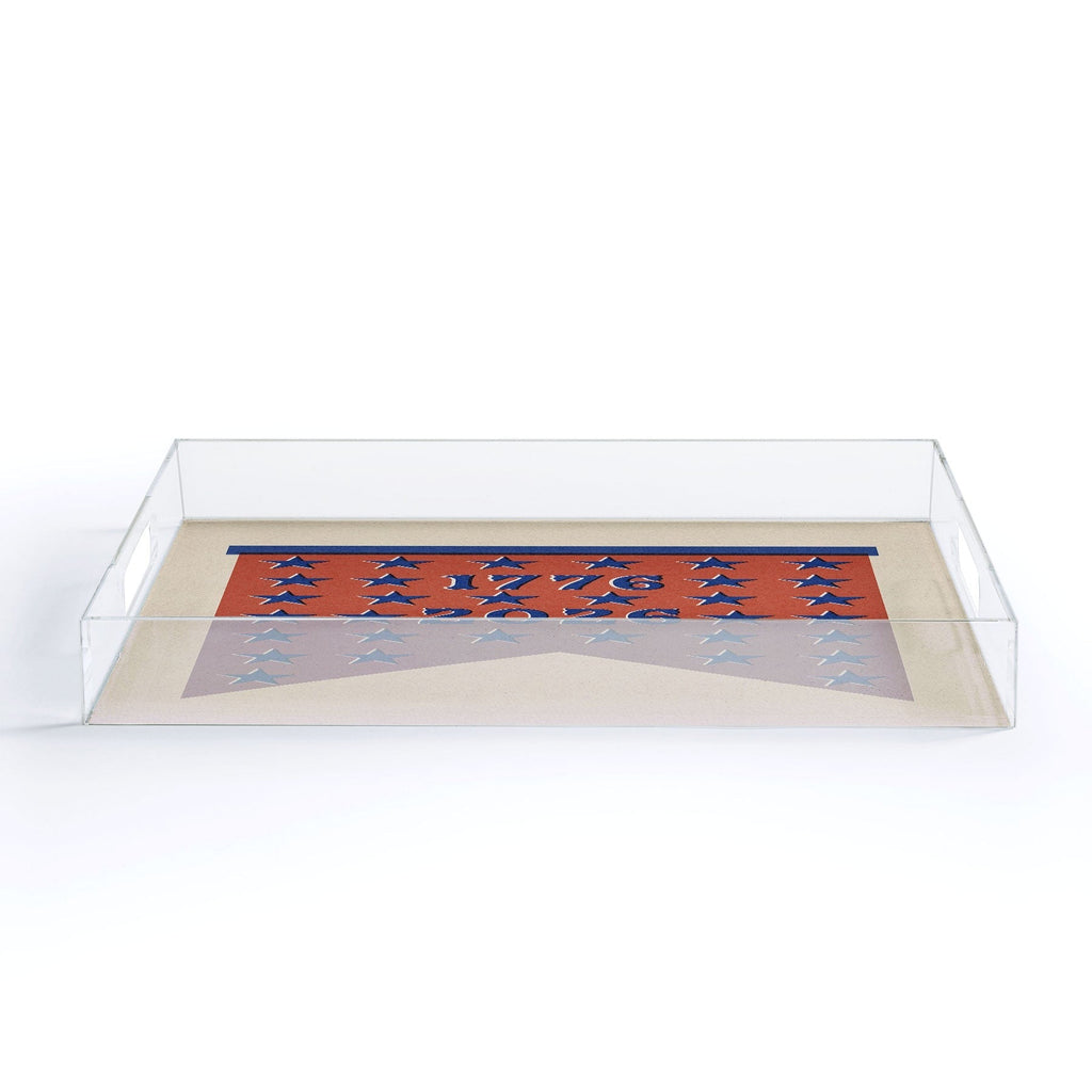 DENY Designs Star Banner Acrylic Tray