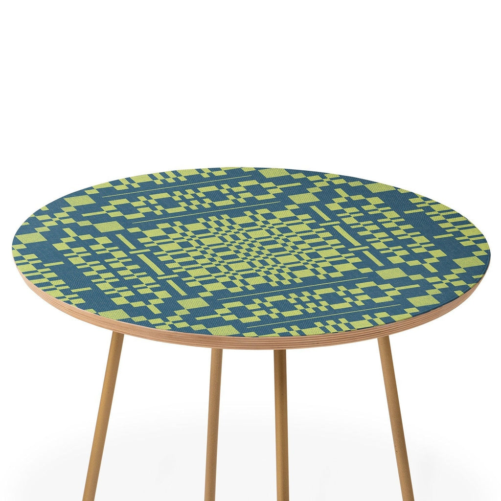 Marta Barragan Camarasa Nostalgic Grid Design Round Side Table