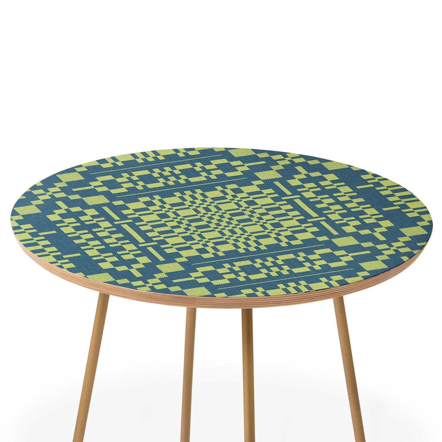 Marta Barragan Camarasa Nostalgic Grid Design Round Side Table