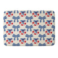 Design by Spark Nautical Christmas Bows Memory Foam Bath Mat