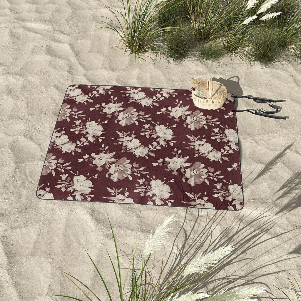 Marta Barragan Camarasa Antique Petal Romance Picnic Blanket