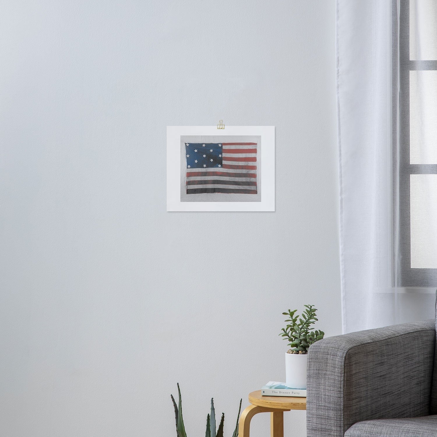 DENY Designs Flag Attributed to Elizabeth Schuyler Hamilton Art Print