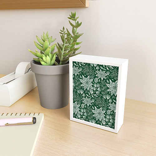 Pimlada Phuapradit Christmas Poinsettia Framed Mini Art Print